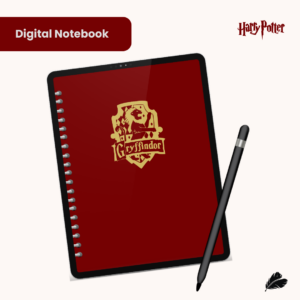 Gryffindor Digital Notebook | Harry Potter Inspired Interactive PDF
