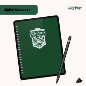 Slytherin Digital Notebook | Harry Potter Inspired Interactive PDF