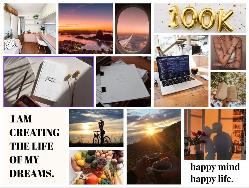 vision board example