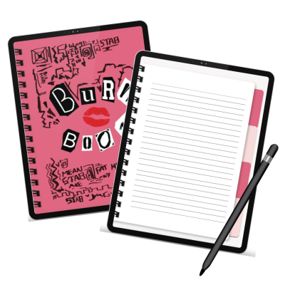 burn book digital notebook clickable